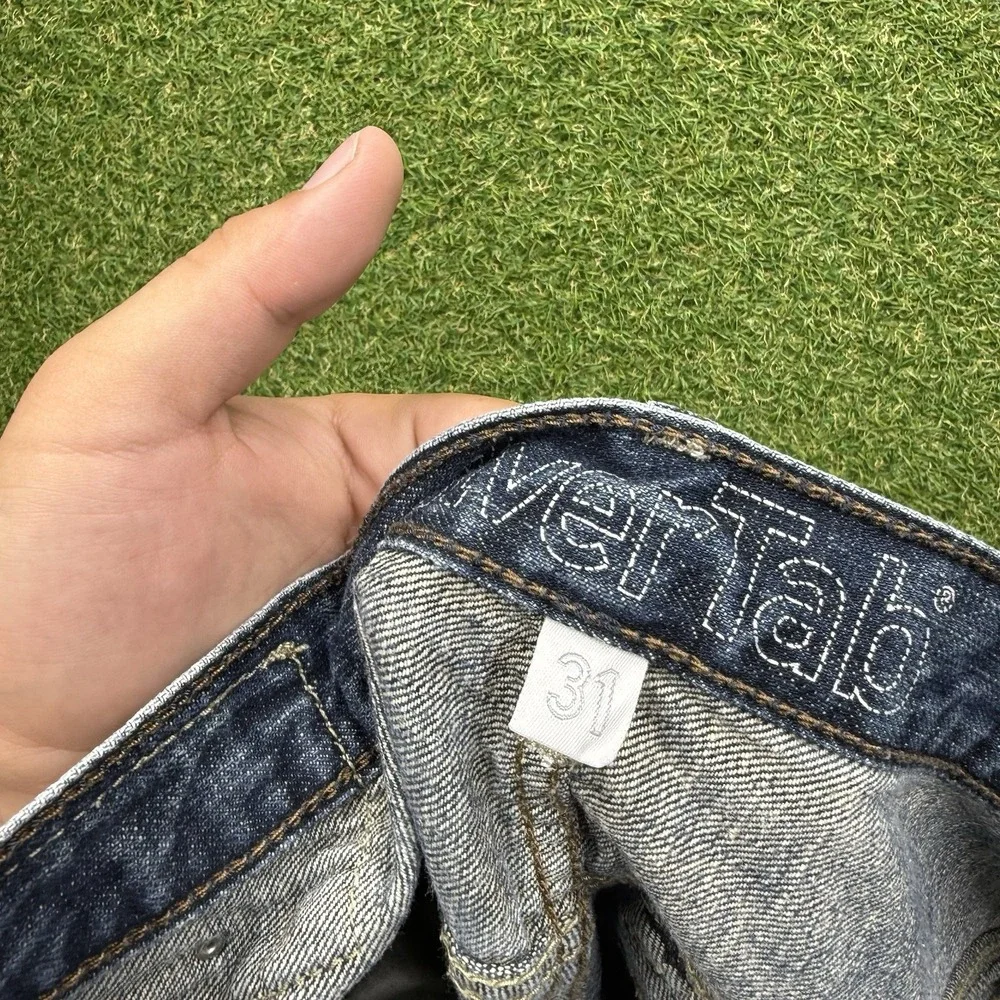 Vintage Levis Jean Shorts Mens 31 31x12 Silver Tab Baggy Skater JNCO Dark Wash